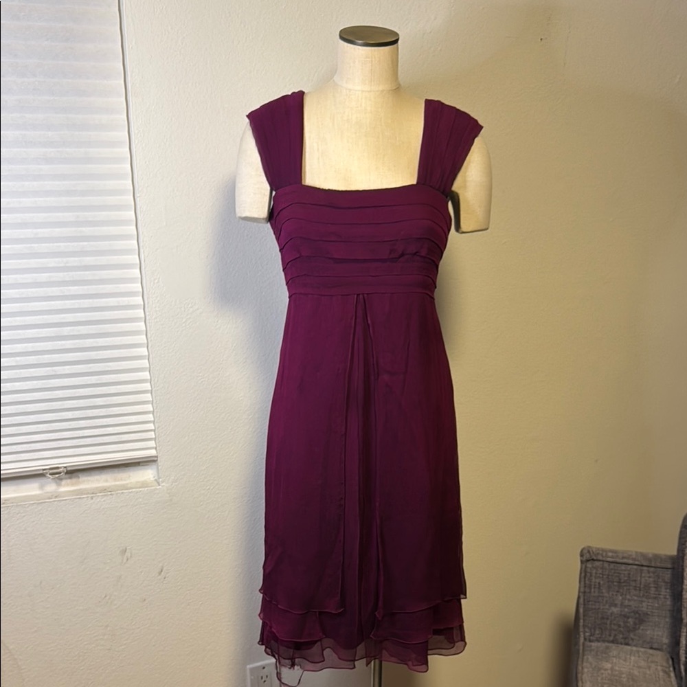 Elegant Purple Sleeveless Dress